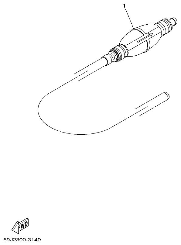 Yamaha F225FET, FL225FET FUEL 2 parts diagram